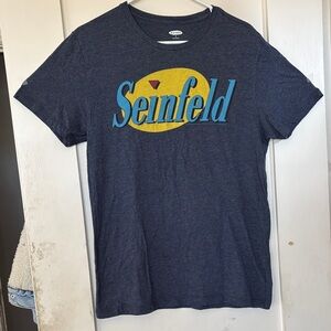 Old Navy men’s M Seinfeld logo tshirt gray blue